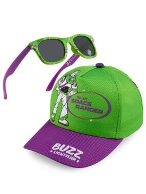 Disney Pixar Toy Story Buzz Lightyear Kids Hat & Sunglasses Set UV400 New